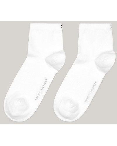 Tommy Hilfiger Set Van 2 Paar Korte Sokken Met Vlag - Wit