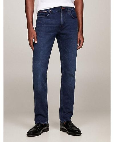 Tommy Hilfiger Denton Straight Jeans Met Fading - Blauw