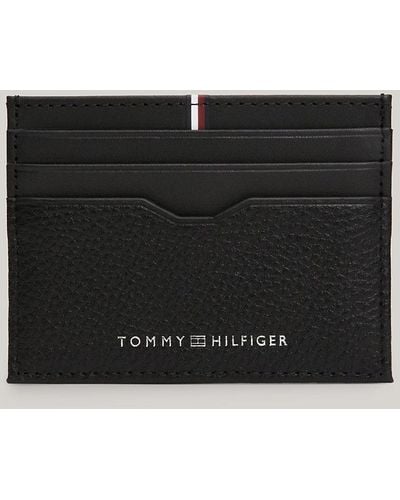Tommy Hilfiger Mixed Texture Credit Card Holder - Black