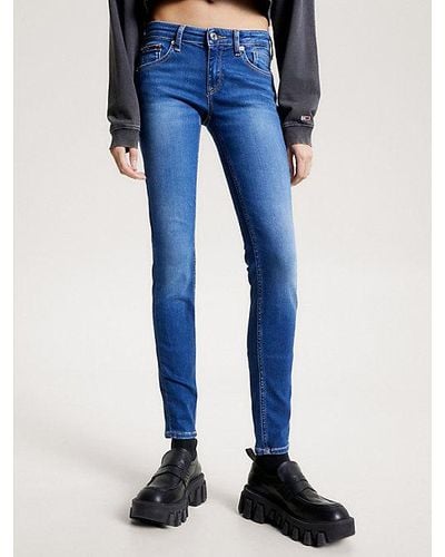 Tommy Hilfiger Scarlett Low Rise Skinny Jeans - Blauw