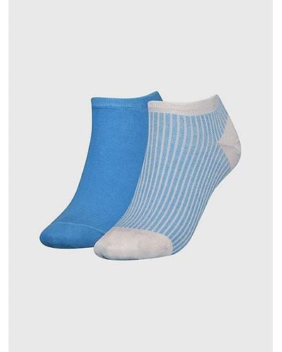 Tommy Hilfiger Pack de 2 pares de calcetines tobilleros - Azul