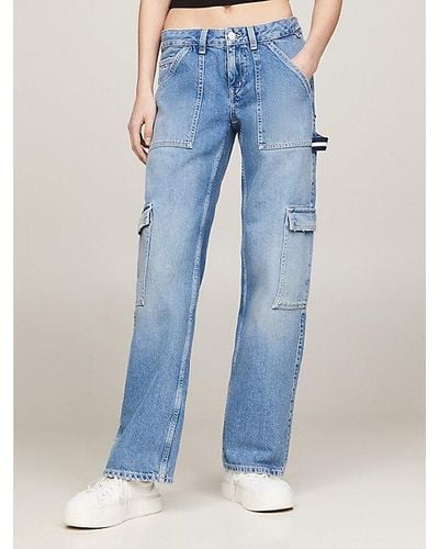 Tommy Hilfiger Sophie Low Rise Straight Carpenter Jeans - Blauw