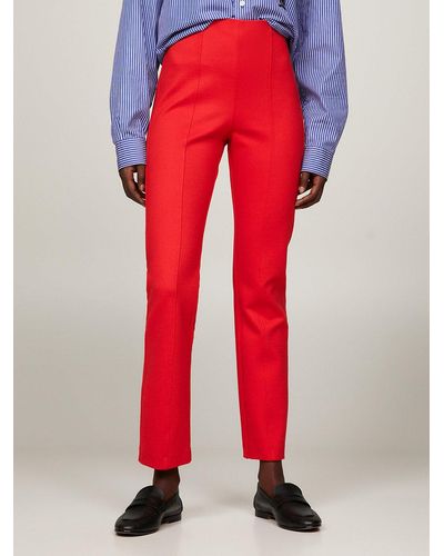 Tommy Hilfiger Elevated Knit Slim Fit Trousers - Red
