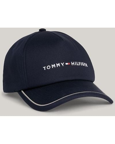 Tommy Hilfiger Casquette à logo en coton doux - Bleu