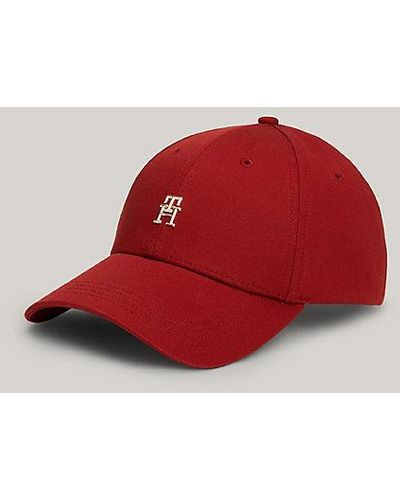 Tommy Hilfiger Corporate Baseball-Cap mit TH-Monogramm - Rot