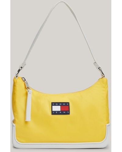 Tommy Hilfiger Logo Small Shoulder Bag - Yellow