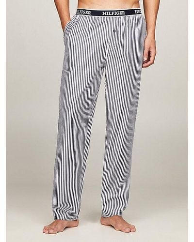 Tommy Hilfiger Pantalón de pijama con monotipo Hilfiger - Gris