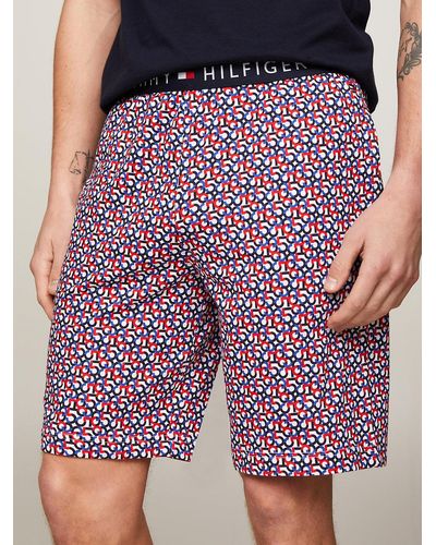 Tommy Hilfiger Pyjama T-shirt et short TH Original imprimé - Bleu