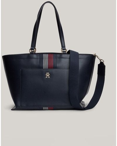 Tommy Hilfiger Corporate Th Monogram Tote - Blue
