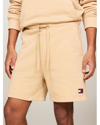 Tommy Hilfiger Tommy Badge Sweat Shorts - Natural
