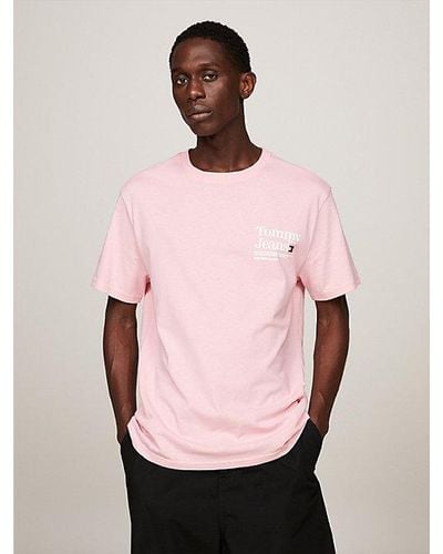 Tommy Hilfiger Camiseta Modern con logo en la parte trasera - Rosa