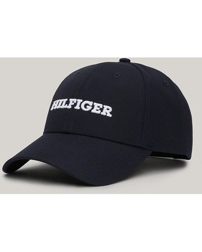 Tommy Hilfiger Hilfiger Monotype Canvas Baseball Cap - Blue