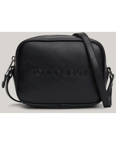 Tommy Hilfiger Essential Embossed Logo Camera Bag - Black