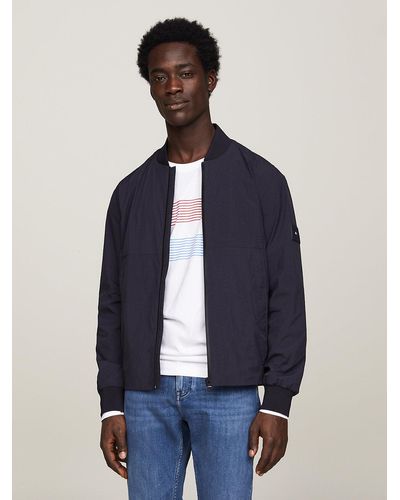 Tommy hilfiger grey 2024 bomber jacket