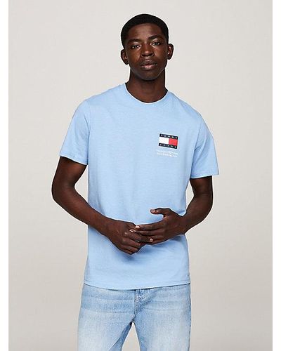 Tommy Hilfiger Essential Slim Fit T-Shirt mit Logo - Blau