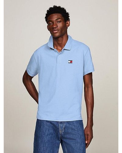 Tommy Hilfiger Regular Fit Polo Met Tommy-badge - Blauw