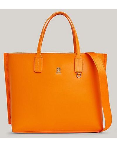 Tommy Hilfiger Bolso satchel Iconic con bandolera extraíble - Naranja