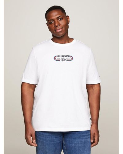 Tommy Hilfiger T-shirt Plus à logo athlétisme des archives - Blanc