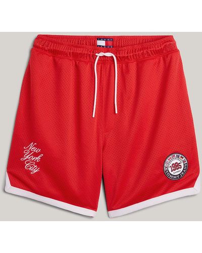 Tommy Hilfiger Tommy Jeans International Games Logo Shorts - Red