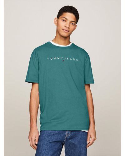 Tommy Hilfiger T-shirt à col ras-du-cou et logo - Vert