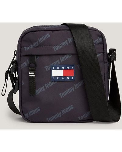 Tommy Hilfiger Exclusive Recycled Small Reporter Bag - Black