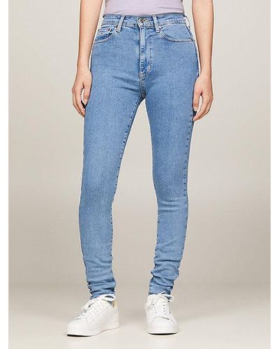Tommy Hilfiger Sylvia High Rise Superskinny Jeans - Blauw