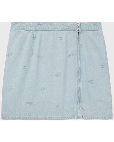 Tommy Hilfiger Adaptive Denim Mini Skirt - Blue