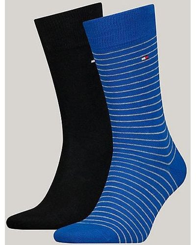 Tommy Hilfiger Pack de 2 pares de calcetines de rayas - Azul