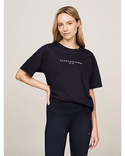 Tommy Hilfiger Sport TH Cool Relaxed Fit T-Shirt - Blau