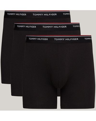 Tommy Hilfiger 3-pack Premium Essential Boxer Briefs - Black