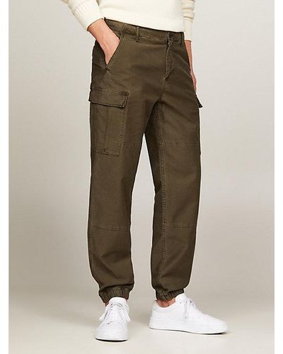 Tommy Hilfiger Relaxed Fit Utility-broek - Groen