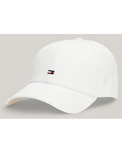 Tommy Hilfiger Essential Baseball-Cap mit aufgestickter Flag - Weiß