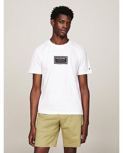 Tommy Hilfiger Jersey T-shirt Met Logoprint - Wit