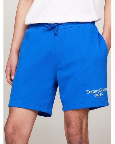 Tommy Hilfiger Short de jogging décontracté à logo graphique - Bleu