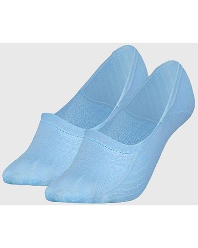 Tommy Hilfiger 2-pack Pointelle Footie Socks - Blue