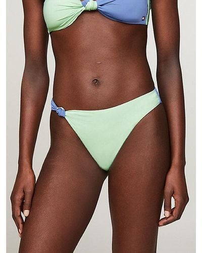 Tommy Hilfiger Heritage Brazilian-Bikinihose in Color Block - Braun