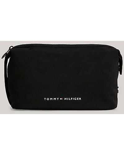 Tommy Hilfiger Neceser pequeño con forro impermeable - Negro