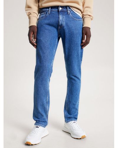 Tommy Hilfiger Jean slim Scanton à coutures délavées - Bleu