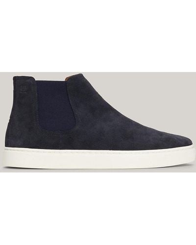 Tommy Hilfiger Suede Casual Chelsea Boots - Blue