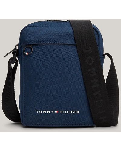 Tommy Hilfiger Logo Mini Reporter Bag - Blue