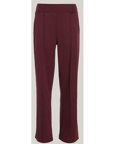 Tommy Hilfiger Sport Medium Rise jogger Met Streep - Rood