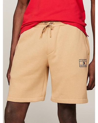 Tommy Hilfiger Shorts de chándal con cordón y parche sport - Naranja