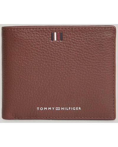 Tommy Hilfiger Porte-cartes en cuir - Marron