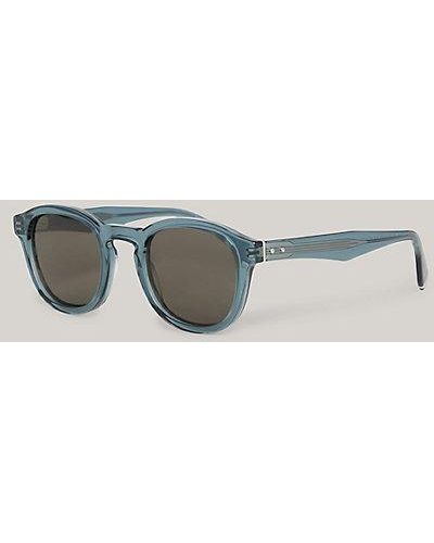 Tommy Hilfiger Ovale Sonnenbrille mit Nietendetails - Blau