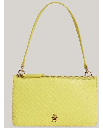 Tommy Hilfiger Small Patent Shoulder Bag - Yellow