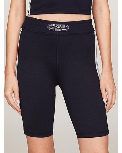 Tommy Hilfiger Sport Th Cool High Rise Cycle Short - Blauw