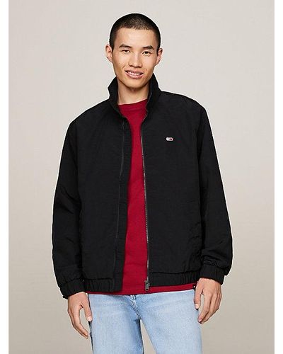 Tommy Hilfiger Essential Relaxed Windbreaker Met Rits - Grijs