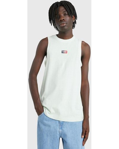 Tommy Hilfiger Logo Classic Fit Tank Top - White