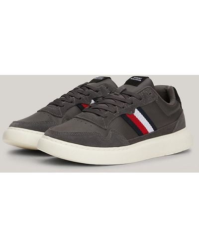 Tommy Hilfiger Signature Tape Cupsole Trainers - Grey