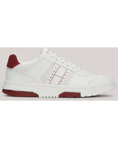 Tommy Hilfiger The Brooklyn Elevated Leather Trainers - Metallic